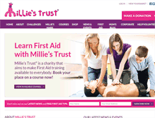 Tablet Screenshot of milliestrust.com